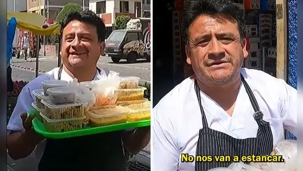 Peruano trabaja como ambulante a pesar de tener cevichería: “El negocio ha bajado”