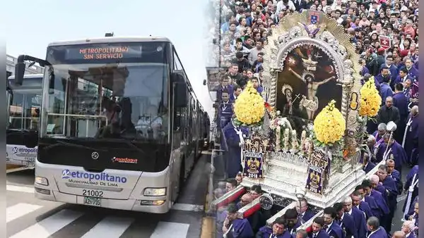 Este será el primer recorrido del Señor de Los Milagros: Metropolitano y corredores desviarán sus rutas