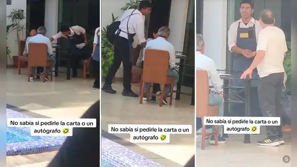 Mesero impacta por gran parecido a Christian Yaipén del Grupo 5: “No sé si pedirle la carta o autógrafo”