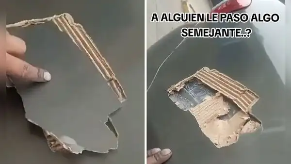 Conductor revisa la reparación de su auto y descubre lo impensado: “Fibra de 'cartono'”