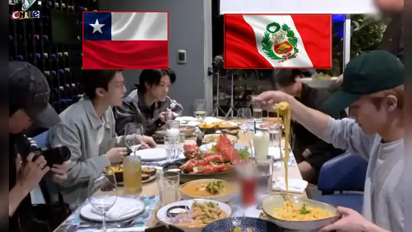Cantantes de NCT Dream viajan a Chile y lo primero que hacen es probar comida peruana: degustaron ceviche y lomo saltado