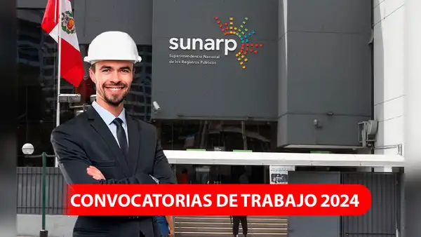 ¿Buscando chamba? Sunarp lanza convocatoria de trabajo con sueldos de hasta S/9.000: conoce como postular