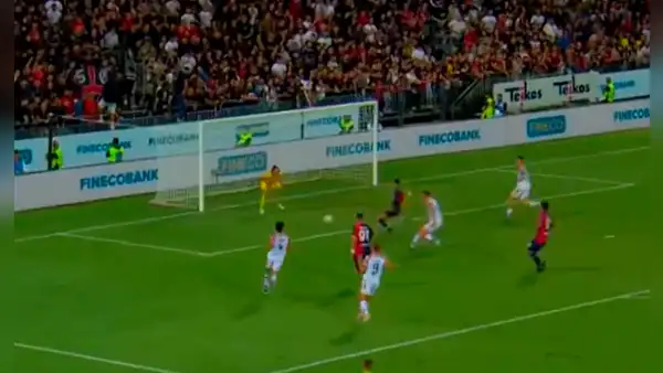 Gianluca Lapadula se estrena en la temporada: el peruano marcó un golazo con el Cagliari en la Copa Italia
