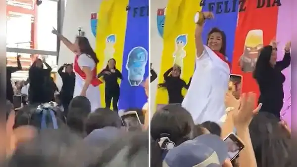 Docente es viral tras interpretar a Dina Boluarte y cantar el ‘Gato Ron Ron’: “Devoró”