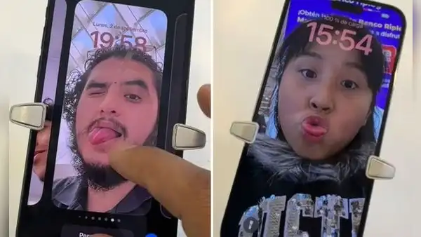 Joven va a Mall de SJL y descubre graciosas fotografías en iPhone de exhibición: clip es viral