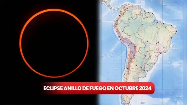 Eclipse Anillo de Fuego de octubre 2024: los ÚNICOS PAÍSES de Latinoamérica que lo verán en su totalidad