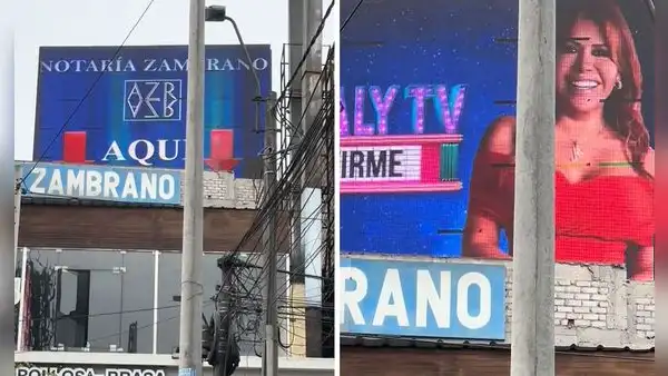Captan que notaría de Alfredo Zambrano hace publicidad a Magaly Medina: “Marcando territorio”