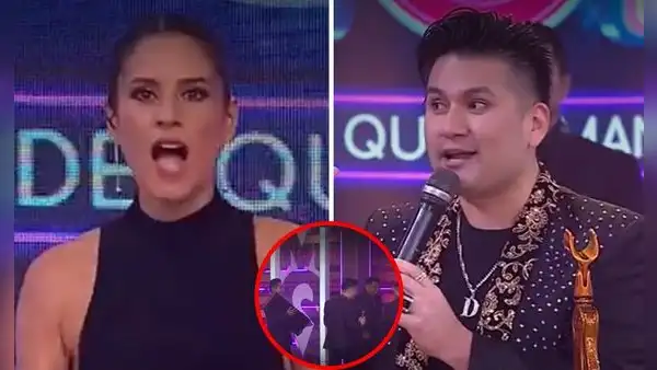 Deyvis Orosco ABANDONA set de 'Mande quien mande' EN VIVO junto a Grupo Néctar tras incidente con Pía Copello