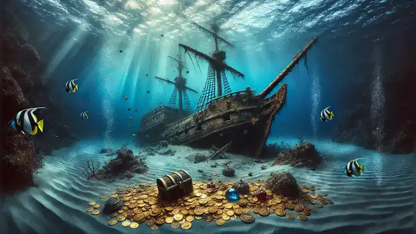 Arqueólogos descubren un barco pirata lleno de monedas de oro y joyas preciosas hundido en Latinoamérica hace 300 años