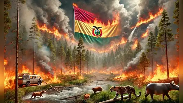 Bolivia afronta el "mayor desastre ambiental" por los incendios forestales: gobierno decreta desastre nacional
