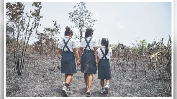 Niños indígenas son los más afectados por los incendios forestales