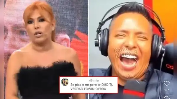 Edwin afirma que Magaly "se picó" porque le recordó que engañó a Milena y lo critican en redes: "Te dijo tu verdad"