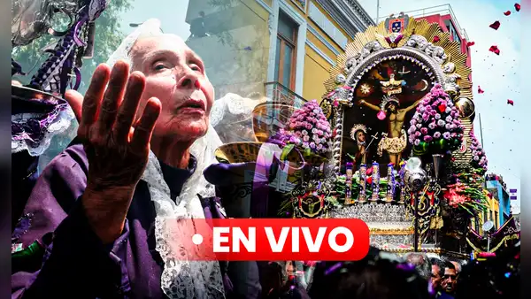 Procesión del Señor de los milagros 2024 EN VIVO: imagen del Cristo Moreno sale de la Iglesia Las Nazarenas