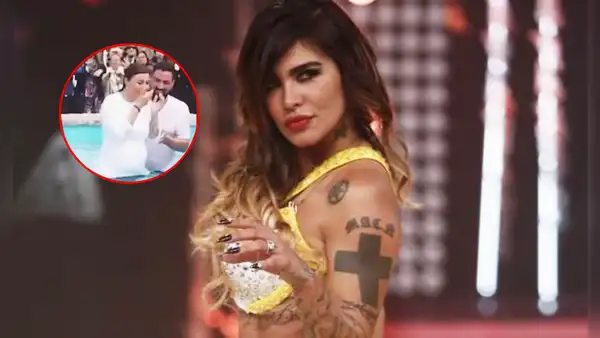 Angie Jibaja REAPARECE en redes bautizándose y notable 'pancita' llama la atención en redes sociales