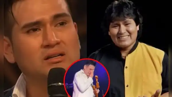 Deyvis Orosco LLORA al "reencontrarse" con su padre fallecido en el escenario y agradece a la IA: “Compartimos un momento único”