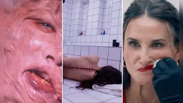 'La sustancia' con Demi Moore: estas son las escenas más fuertes y crudas que harán que quieras salir del cine
