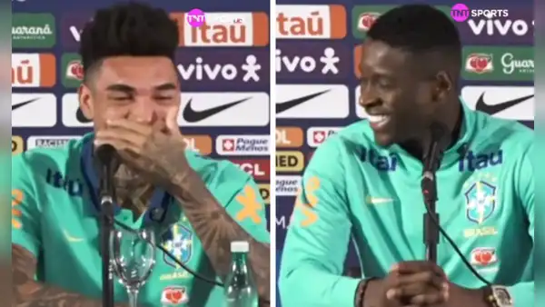 Jugadores brasileños se matan de la risa en conferencia al escuchar "Perú" previo al partido de Eliminatorias