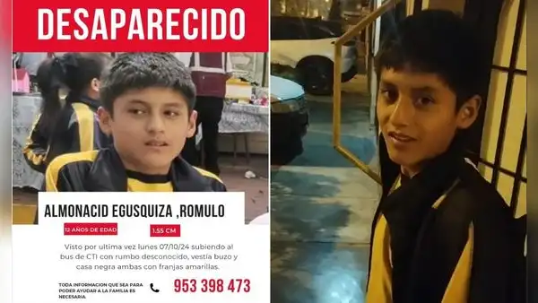 Pachacámac: Madre busca a su hijo menor de 12 años desaparecido hace una semana, fue visto por última vez en Los Olivos