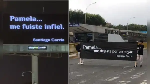 "Pamela... me fuiste infiel": ¿por qué se volvió viral y quién está detrás de los carteles que circulan en Lima?