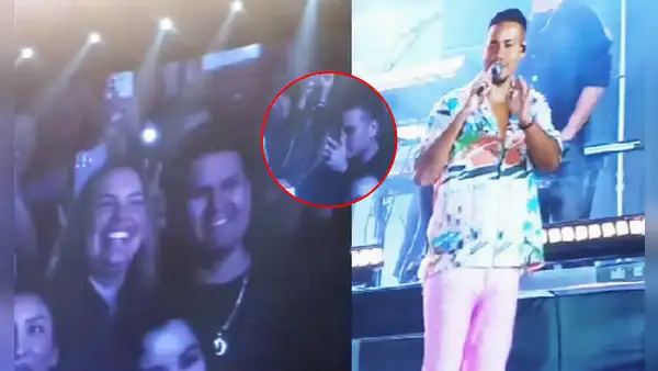 Romeo Santos SORPRENDE a Deyvis Orosco y Cassandra en pleno concierto en Lima con este mensaje: "¿Te acuerdas las normas?"