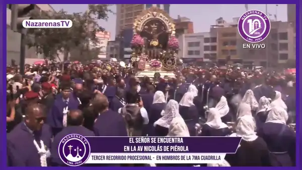 Señor de los Milagros EN VIVO: ¿Dónde está el Cristo Moreno en su tercera procesión por las Calles de Lima?
