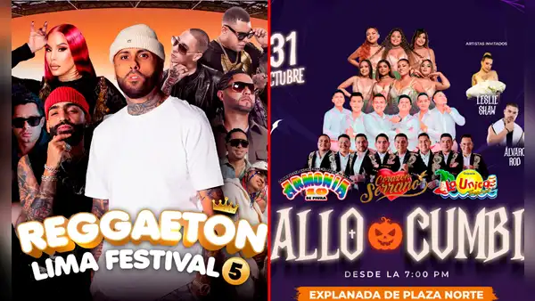 Conciertos por Halloween 2024: ‘Reggaetón Lima Festival’, Corazón Serrano y todo lo que habrá este 31 de octubre en Lima