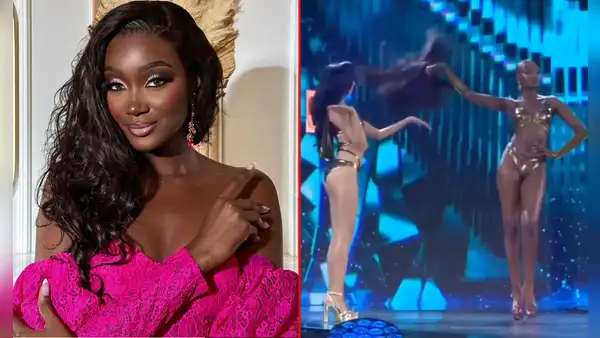 Miss Francia se quita la peluca en VIVO durante el Miss Gran International y causa revuelo en redes