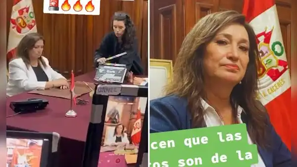 ¿Una novela de Dina Boluarte? Filtran videos de supuesta producción y es furor en redes