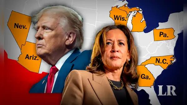 Los 7 ESTADOS CLAVE que definirían los resultados a favor de Trump o Kamala en las elecciones de Estados Unidos 2024