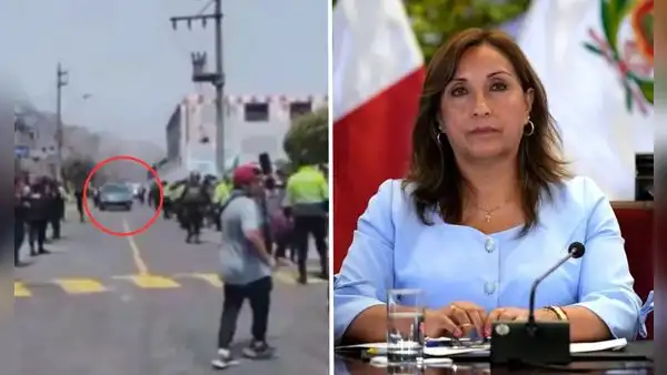 Manifestantes tiran huevos y persiguen a comitiva de Dina Boluarte en Chosica: "Fuera, asesina"