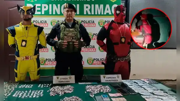 Rímac: policías disfrazados de Wolverine y Deadpool desarticulan clan familiar que vendía drogas