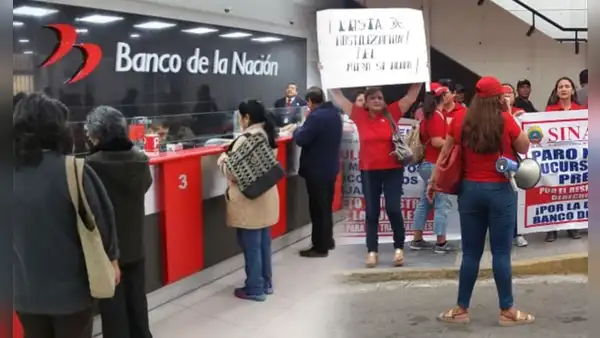 Trabajadores del Banco de la Nación anuncian paro nacional HOY lunes 4 de noviembre y no atenderán en sus oficinas