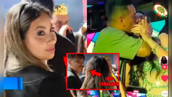 Pamela López festejó con su 'saliente' hasta el amanecer y así reaccionó a la consulta sobre el beso de Cueva y Pamela Franco