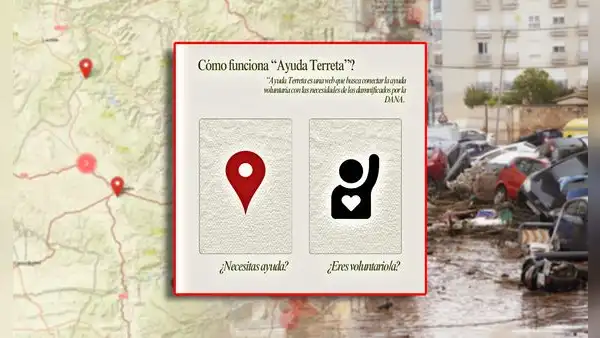 'Ayuda Terreta', el mapa de voluntarios que agiliza la búsqueda de desaparecidos tras la DANA en Valencia, España