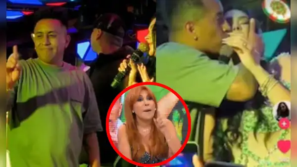 Christian Cueva hace POLÉMICO gesto en concierto con Pamela Franco y Magaly Medina lo ENCARA: "Es un grosero"