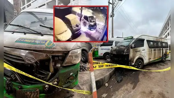 Queman 2 combis en Chorrillos: la empresa de transporte estaría siendo extorsionada