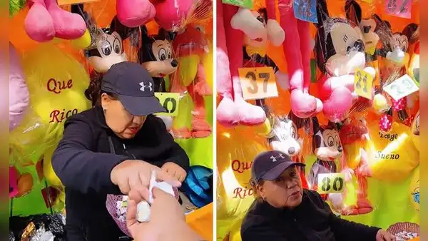 Peruano juega en sorteo de peluches, pero queda decepcionado al ganar rascador de espalda 3 veces