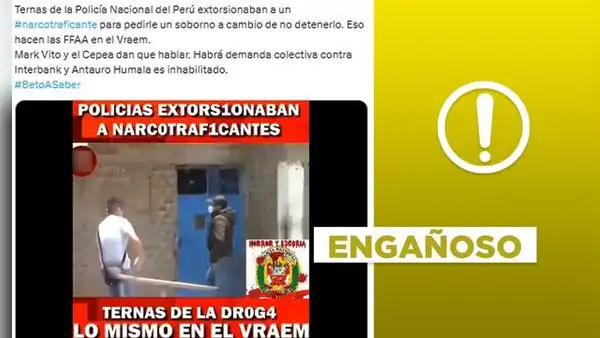 Video de policías del Grupo Terna acusados de extorsión no es actual