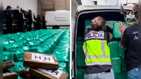 Interceptan más de 13 toneladas de cocaína enviada desde Ecuador en España: el mayor alijo de droga hallado en el país