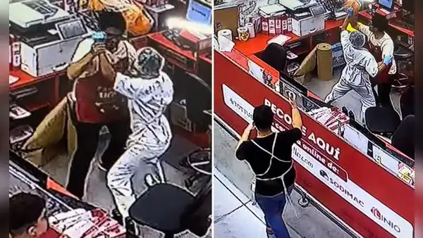 Trabajadores de supermercado bailan al ritmo de villancico y usuarios bromean: “No se gana, pero se goza”