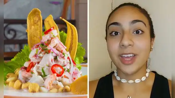 Salvadoreña viaja al Perú por primera vez y su reacción al probar ceviche es viral: “Es de otro mundo”