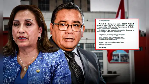 Gobierno de Dina Boluarte designó a César Guardia como nuevo viceministro de Orden Interno del Ministerio del Interior