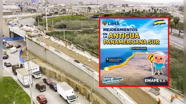 Antigua Panamericana Sur: inician obras desde Av. Pedro Miotta hasta Punta Rocas