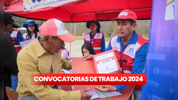 Convocatorias de trabajo CAS 2024: Cofopri ofrece sueldos de hasta S/6.500: ¿cómo puedo postular?