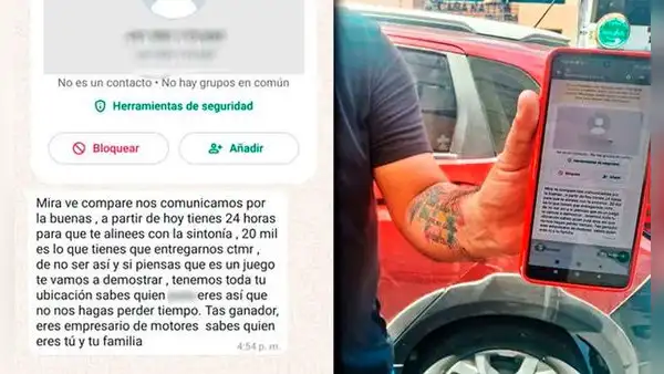 Extorsionadores exigen S/20.000 a empresario de maquinaria pesada en Iquitos: "Tienes 24 horas para que te alinees"