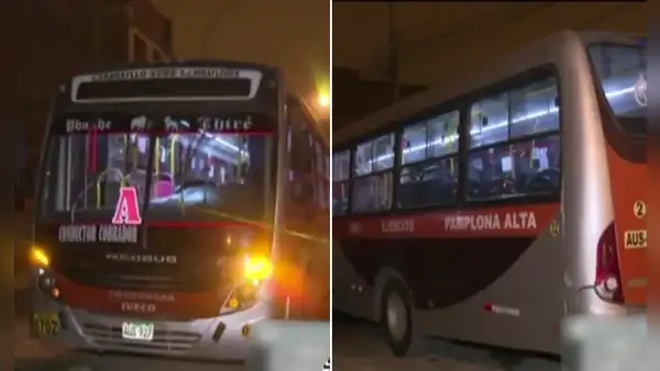 Extorsionadores balean bus Nueva América con pasajeros a bordo en SJM: chofer resultó herido