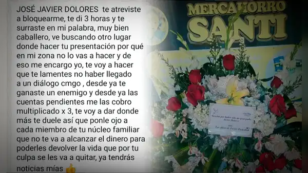 Extorsionan a orquesta folclórica en Comas por S/30.000: delincuentes enviaron corona fúnebre
