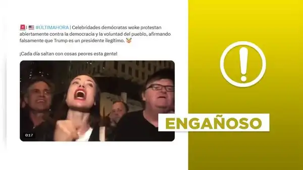 Video no muestra protesta de "celebridades demócratas" contra el triunfo de Donald Trump
