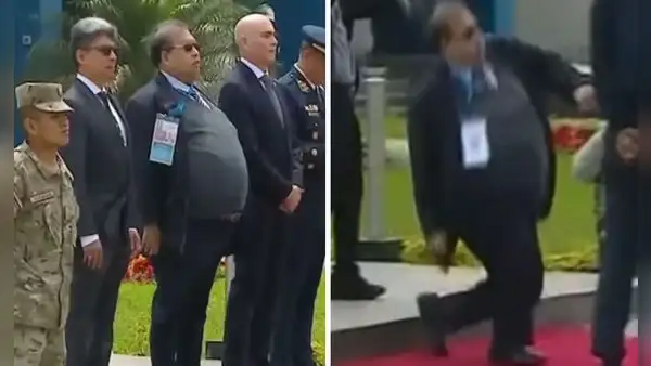 Embajador de Tailandia sufrió estrepitosa caída durante el arribo de primera ministra durante APEC 2024