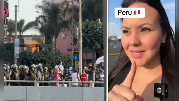 Periodista extranjera relata panorama de protestas en las afuera de evento del APEC: "El peruano no se deja"
